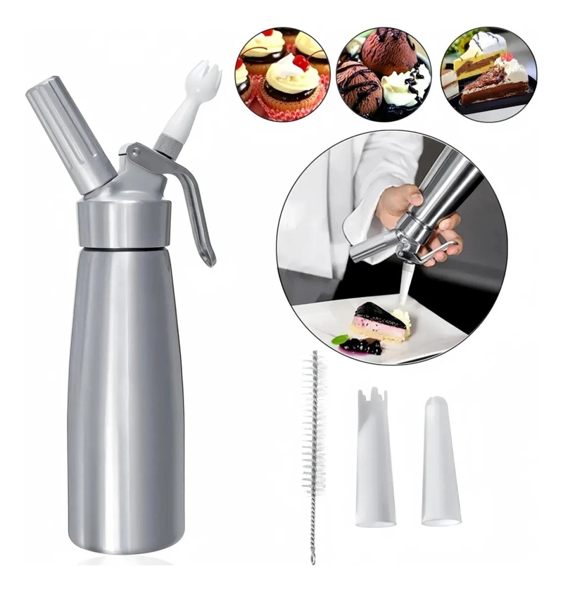 DISPENSADOR PARA CREMA BATIDA DE 500 ML PARA USO EN COCINA - 2