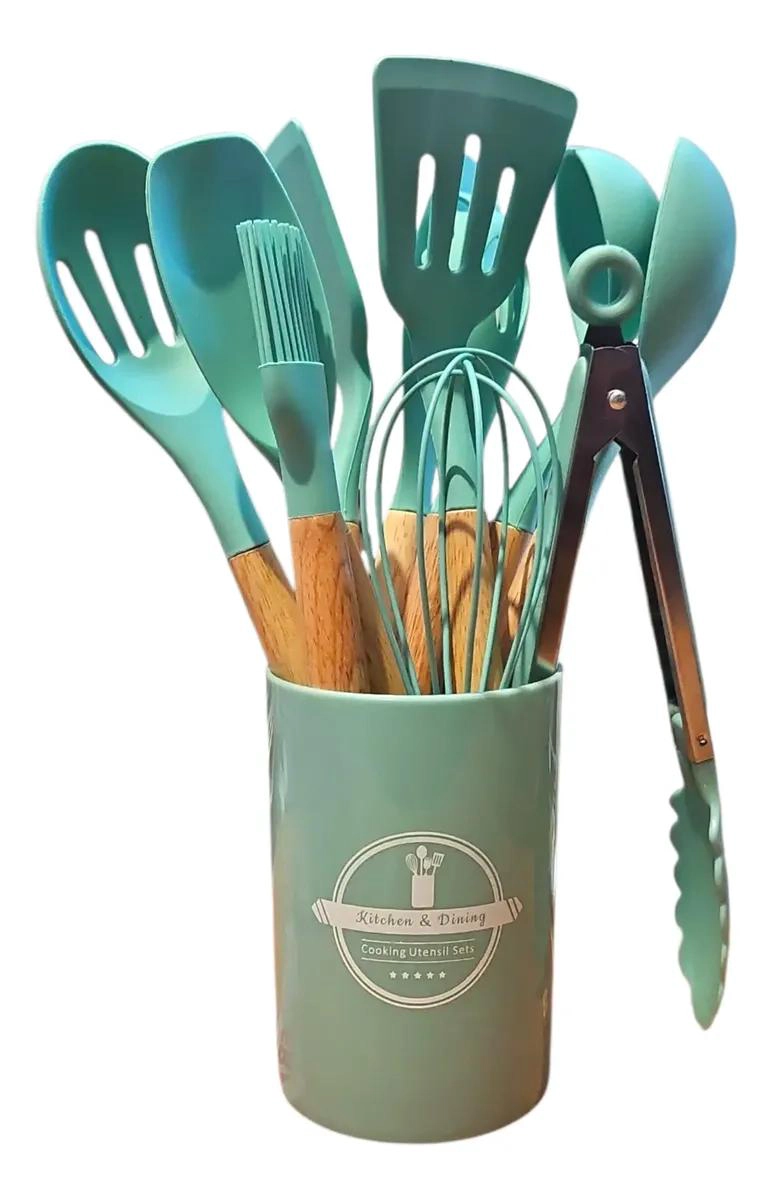SET DE UTENSILIOS DE COCINA DE SILICONA RESISTENTES Y VERSATILES - 1