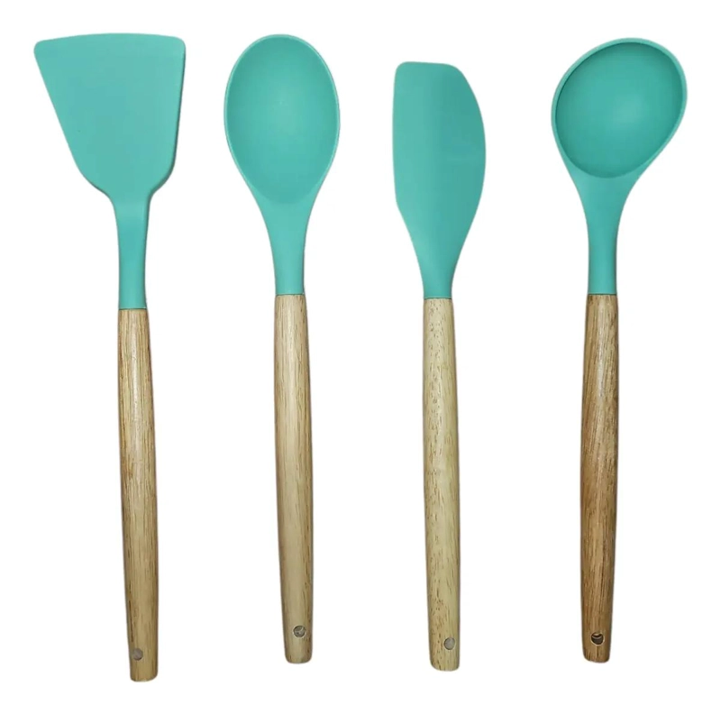 SET DE UTENSILIOS DE COCINA DE SILICONA RESISTENTES Y VERSATILES - 4