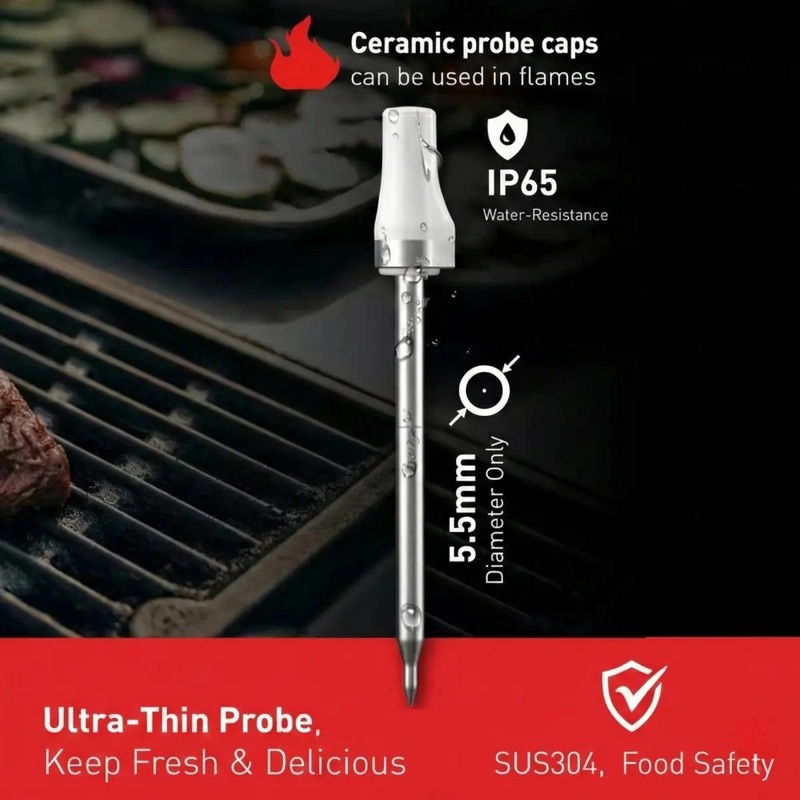 TERMOMETRO INALAMBRICO PARA CARNE Y ASADOS CON CONEXION MOVIL - 5