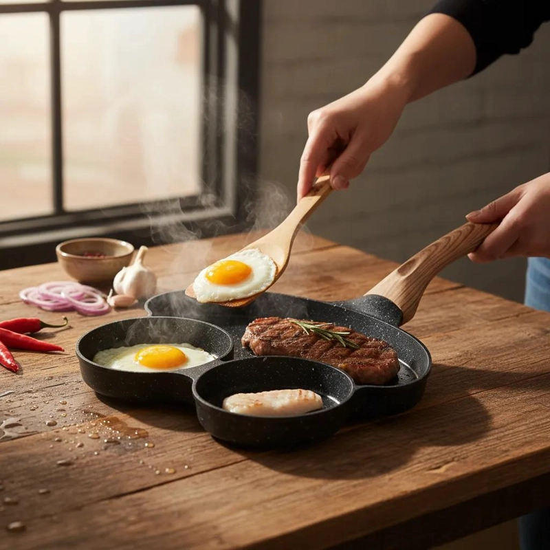 SARTE N ANTIADHERENTE MULTIUSO IDEAL PARA HUEVOS Y TORTILLAS - 4