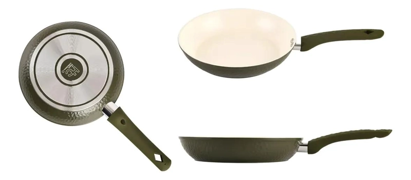 SARTE N DE CERAMICA CON RECUBRIMIENTO ANTIADHERENTE COLOR VERDE - 3