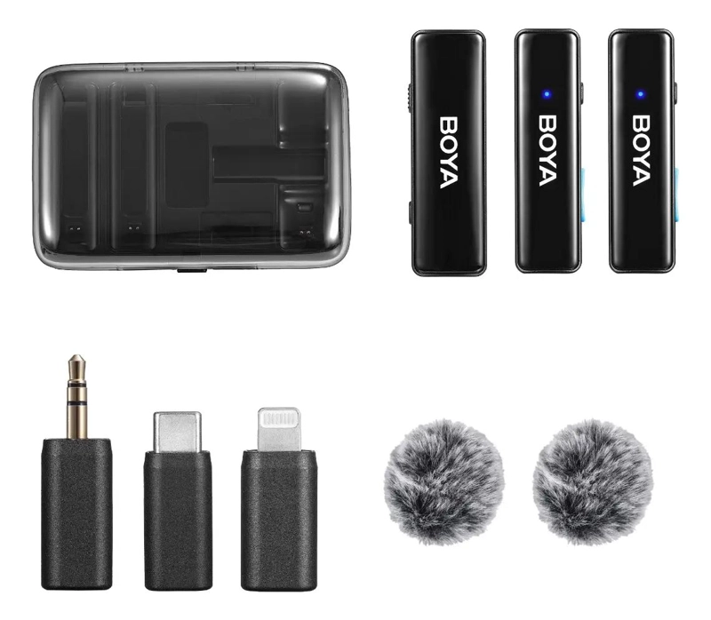 KIT DE MICROFONO INALAMBRICO DOBLE PARA CAMARAS Y CELULARES CON ALTA CALIDAD DE音 - 2