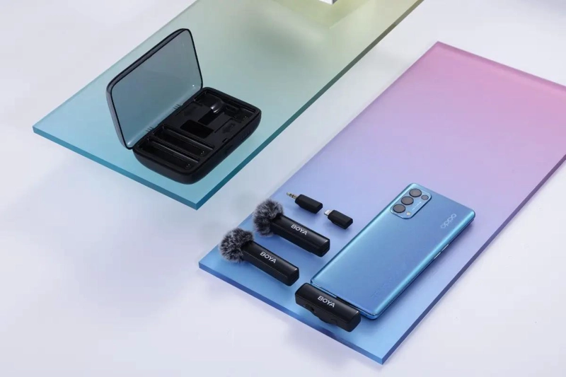 KIT DE MICROFONO INALAMBRICO DOBLE PARA CAMARAS Y CELULARES CON ALTA CALIDAD DE音 - 4