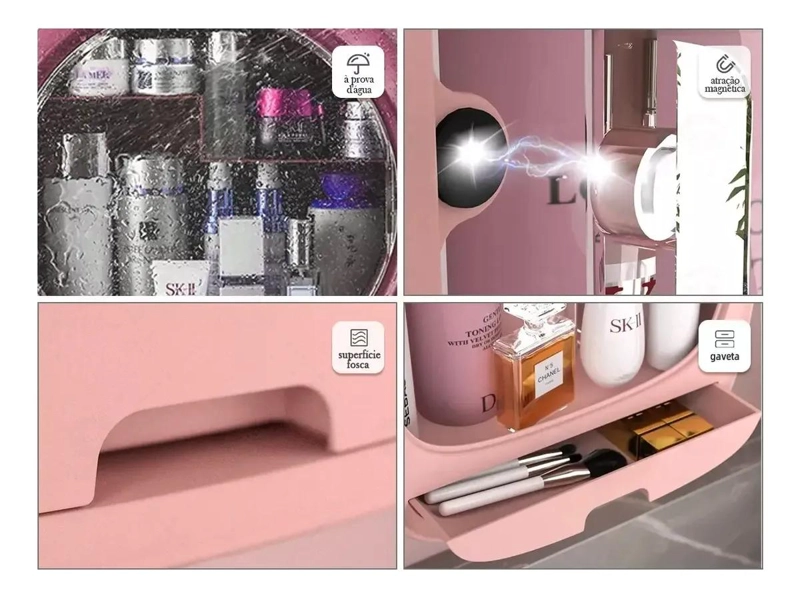 ORGANIZADOR DE PARED PARA COSME TICOS Y ACCESORIOS DE BELLEZA - 3