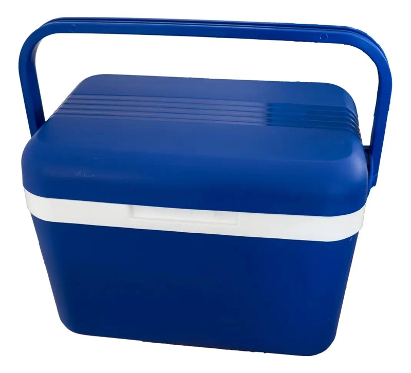 ENFRIADOR PORTATIL DE 20 LITROS EN COLORES AZUL Y BLANCO - 4