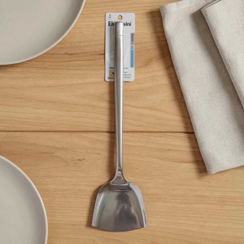SET DE 5 ESPATULAS DE ACERO INOXIDABLE DE 48 CM PARA COCINA - 1