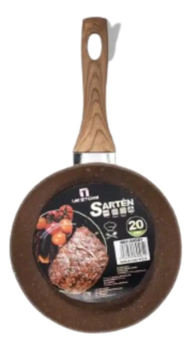 SARTE N ANTIADHERENTE DE 24 CM CON MANGO ERGONOMICO PARA COCINA - 3