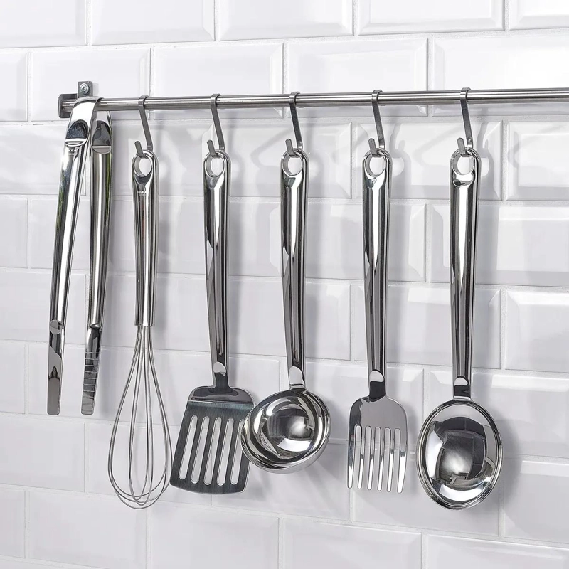 CUCHARON DE ACERO INOXIDABLE DE 31 CM PARA COCINA - 4