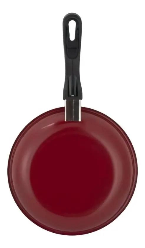 SET DE 3 SARTENES ANTIADHERENTES DE 20, 25 Y 30 CM EN COLORES ROJO Y NEGRO - 3