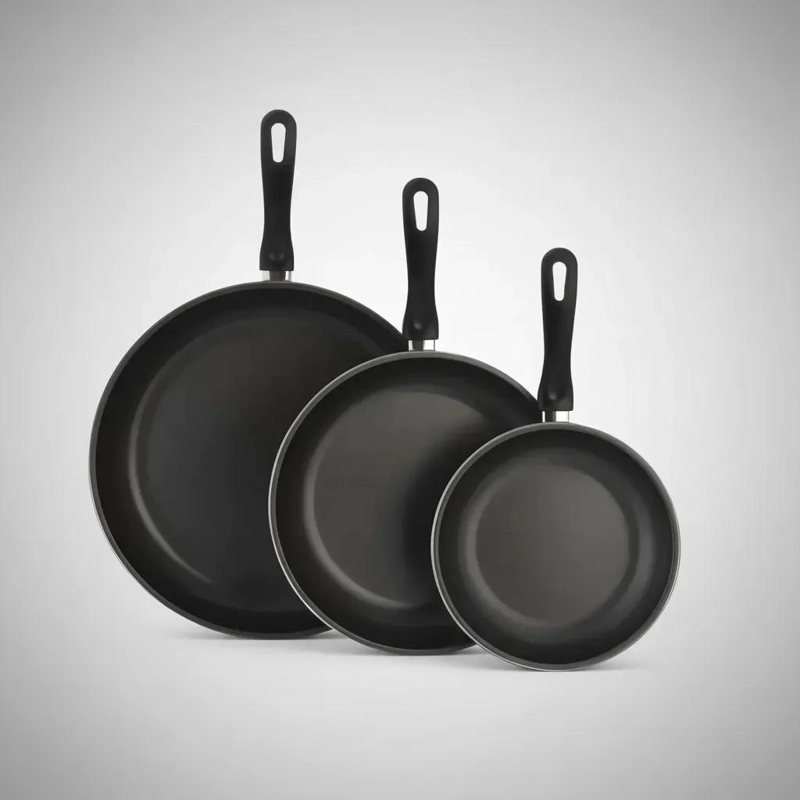 SET DE 3 SARTENES ANTIADHERENTES DE 20, 25 Y 30 CM EN COLORES ROJO Y NEGRO - 5
