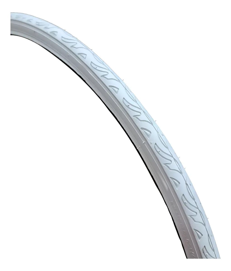 NEUMATICO PARA BICICLETA FIXIE 700X25 COLOR BLANCO RESISTENTE Y LIGERO - 1
