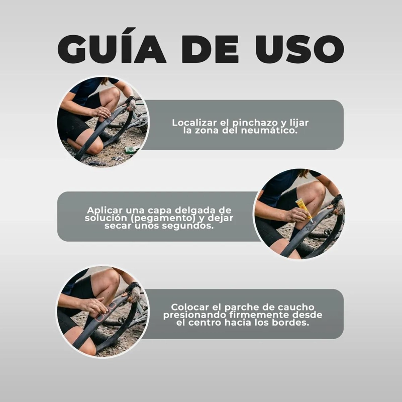 PACK DE 10 CAJAS CON 48 PARCHES PARA REPARACION DE CAMARA DE BICICLETA - 2