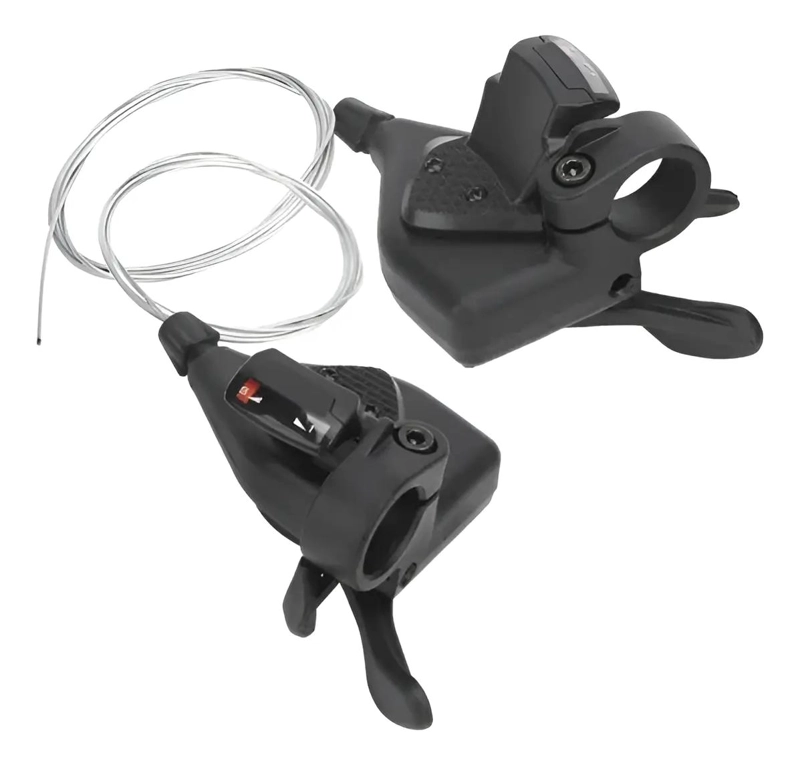 PALANCAS DE CAMBIO PARA BICICLETA 3X10 VELOCIDADES CON MANILLAS ERGONOMICAS - 1