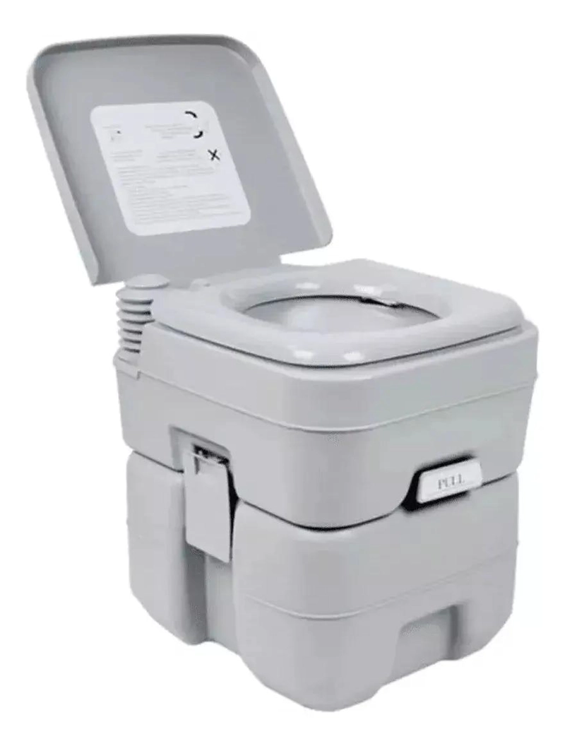 BAÑO PORTATIL REUTILIZABLE DE 20 LITROS PARA CAMPING Y EXTERIORES - 1