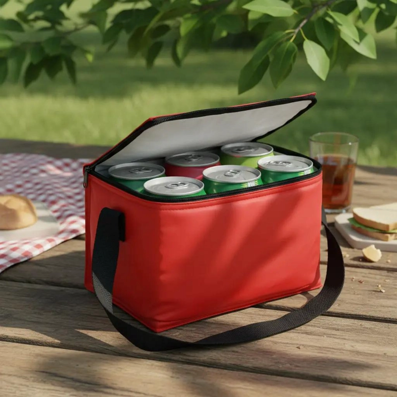 LONCHERA TE RMICA PORTATIL PARA 6 LATAS CON DISEÑO COMPACTO - 2