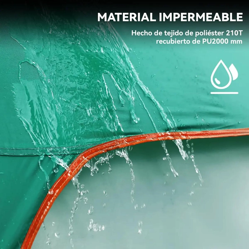 CARPA PARA 8 PERSONAS CON 2 HABITACULOS Y GRAN ESPACIO 2,6X3,8X2 METROS - 4