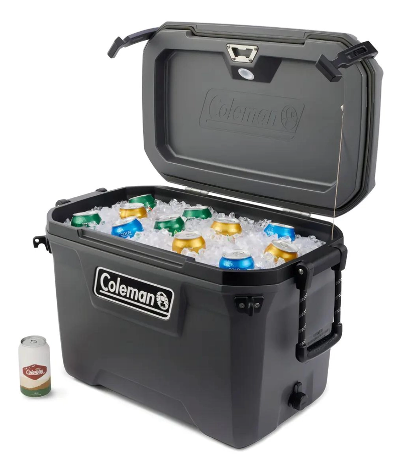COOLER PORTATIL CON CAPACIDAD DE 52 LITROS EN COLOR GRIS OSCURO - 5