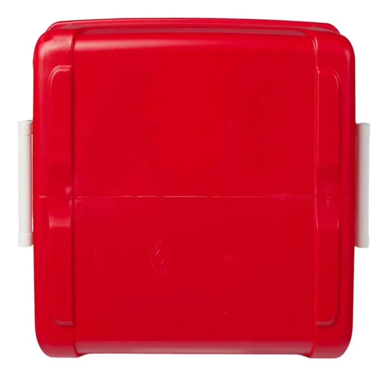 HIELERA PORTATIL DE 45 LITROS COLOR ROJO CON DISEÑO COMPACTO - 1