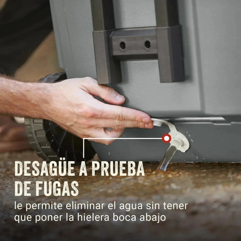 COOLER PORTATIL CON RUEDAS CAPACIDAD 62 LITROS PARA MANTENER FRIO - 5