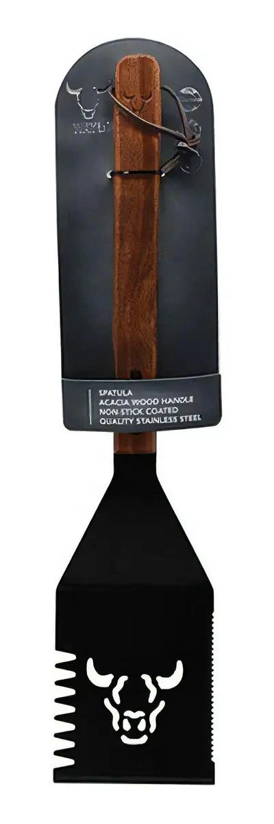 ESPATULA PROFESIONAL DE ACERO INOXIDABLE COLOR NEGRO PARA COCINA - 1