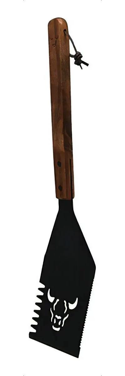 ESPATULA PROFESIONAL DE ACERO INOXIDABLE COLOR NEGRO PARA COCINA - 3