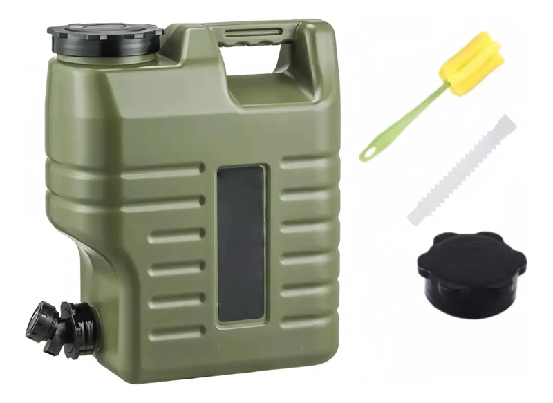 CUBO CONTENEDOR PORTATIL PARA AGUA CAMPING CON CAPACIDAD DE 12 LITROS - 1