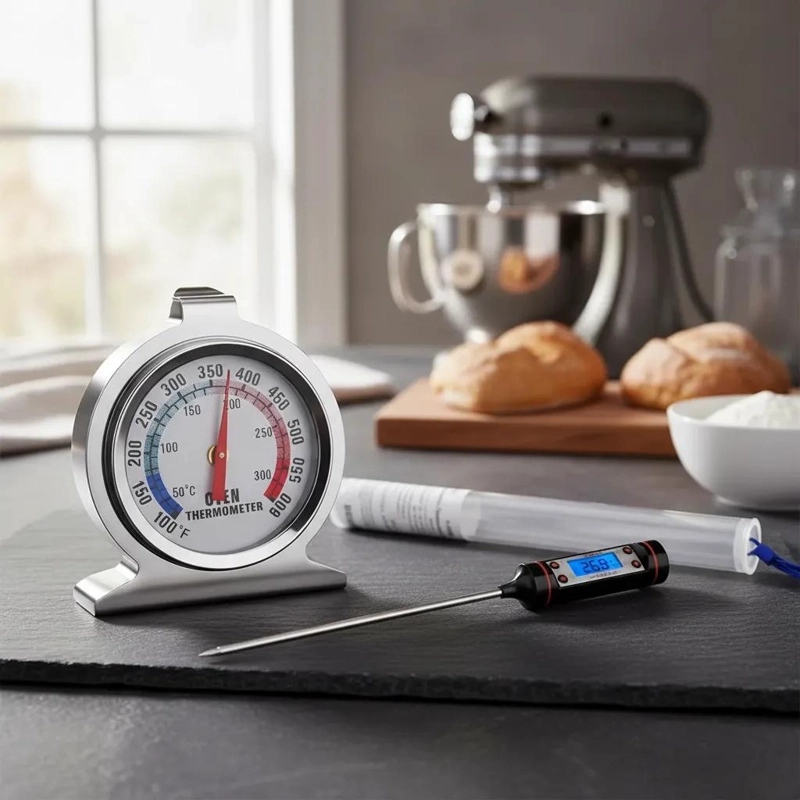 TERMOMETRO DIGITAL PARA ALIMENTOS CON RANGO DE -50 A 300 GRADOS CELSIUS - 1