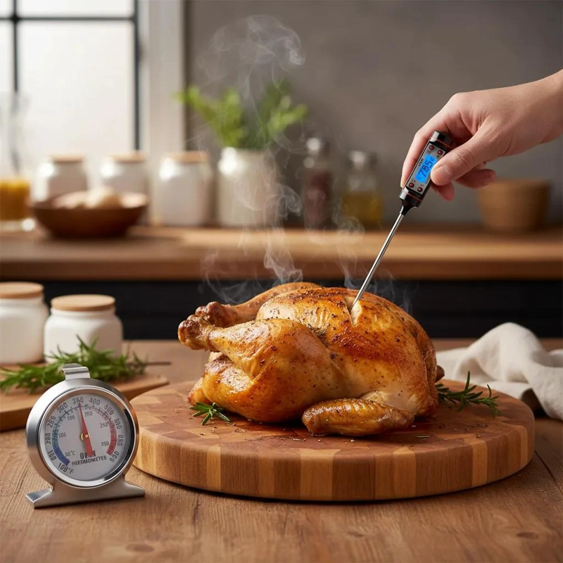 TERMOMETRO DIGITAL PARA ALIMENTOS CON RANGO DE -50 A 300 GRADOS CELSIUS - 5