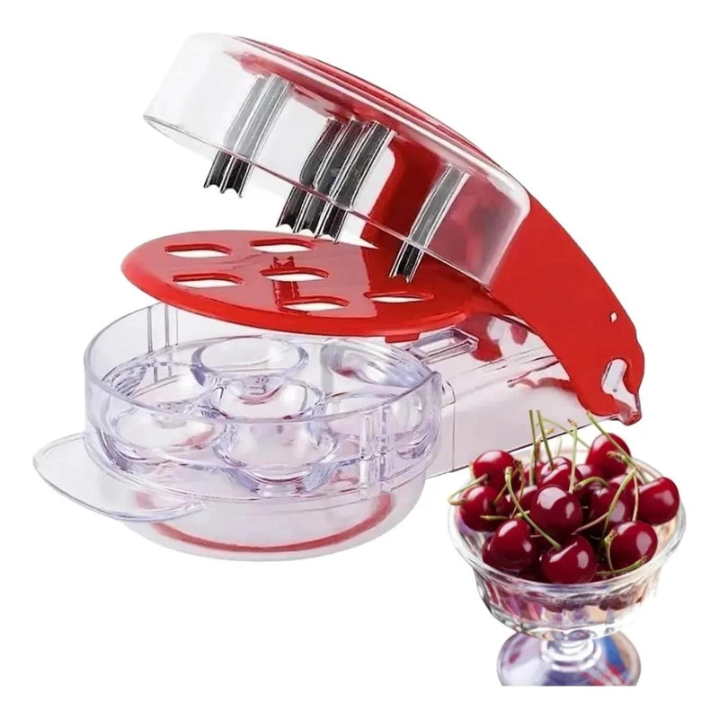 DESHUESADOR MANUAL PARA CEREZAS Y ACEITUNAS CON DISEÑO POROSO - 1