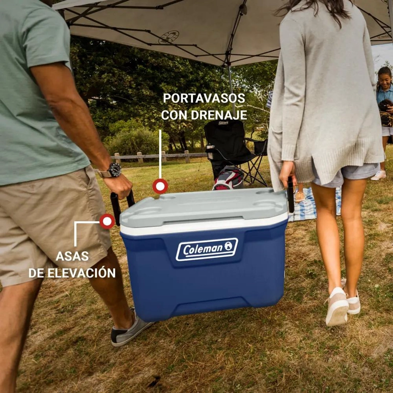 COOLER OCEAN CON CAPACIDAD DE 49 LITROS PARA MANTENER FRIO - 4