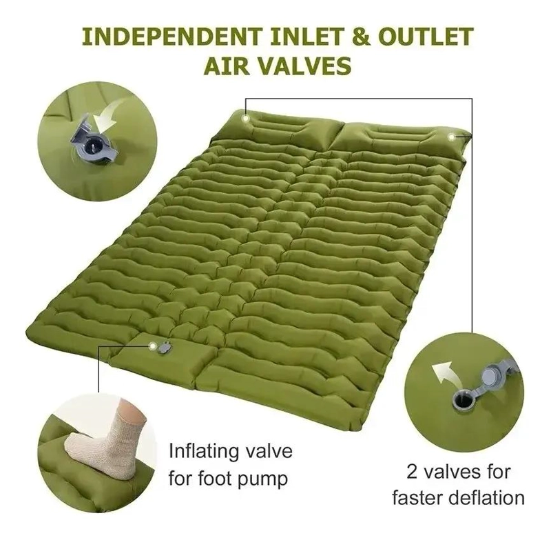 COLCHONETA AUTOINFLABLE PARA DOS PERSONAS COMPACTA Y LIVIANA - 5