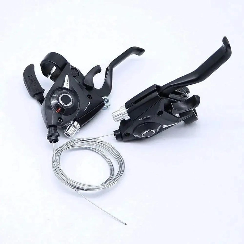 COMBINACION DE FRENO Y CAMBIO PARA BICICLETA 7X3 VELOCIDADES - 4
