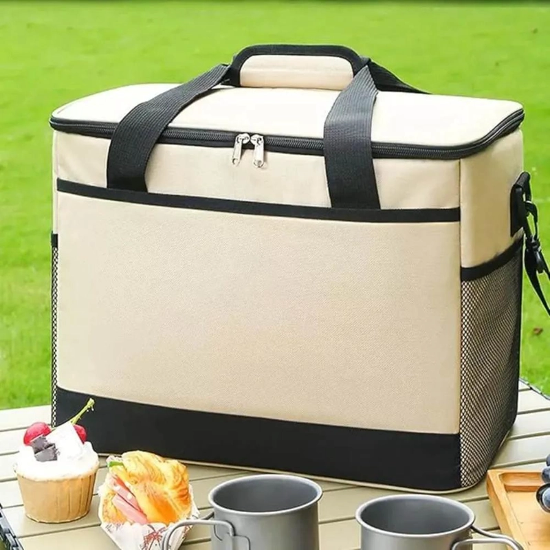 BOLSO COOLER PLEGABLE IMPERMEABLE PORTATIL PARA CAMPING 30 LITROS - 4