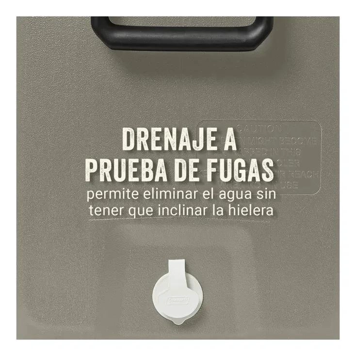 COOLER PORTATIL DE GRAN CAPACIDAD 113 LITROS COLOR GRIS - 5
