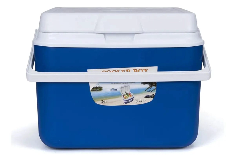 NEVERA PORTATIL CON TAPA Y ASA PARA CAMPING DE 26 LITROS - 1