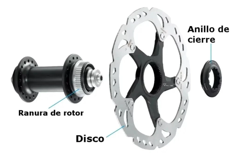 MAZA DELANTERA PARA BICICLETA CON SISTEMA CENTERLOCK - 3