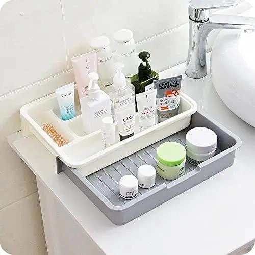 BANDEJA ORGANIZADORA EXTENSIBLE PARA CUBIERTOS EN CAJONES COLOR GRIS - 5