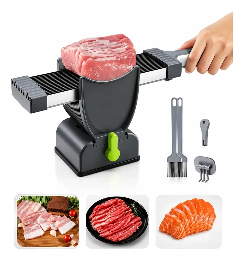 CORTADORA MANUAL PARA REBANAR CARNE FRESCA Y PICAR ALIMENTOS - 1