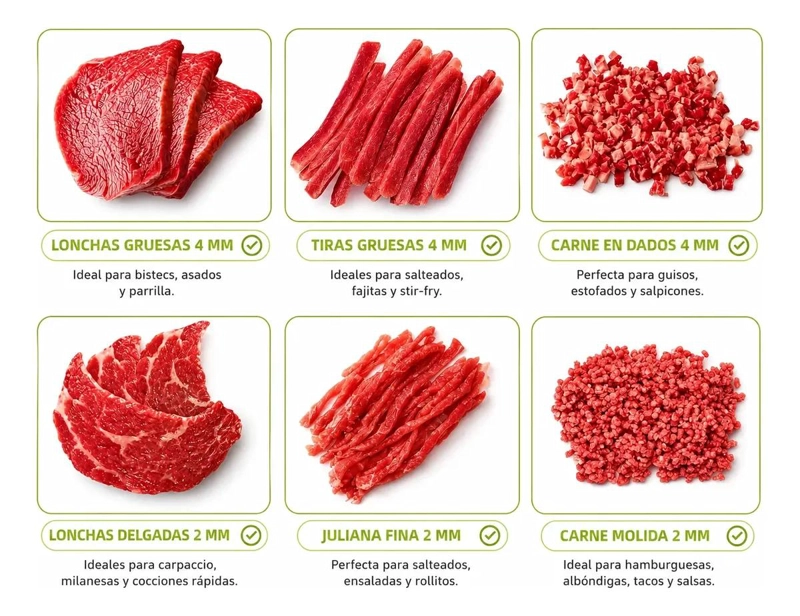 CORTADORA MANUAL PARA REBANAR CARNE FRESCA Y PICAR ALIMENTOS - 2