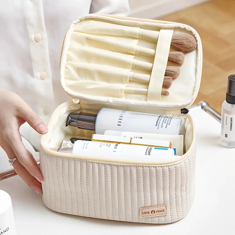 BOLSO ORGANIZADOR PARA MAQUILLAJE Y COSME TICOS IDEAL PARA VIAJE - 4