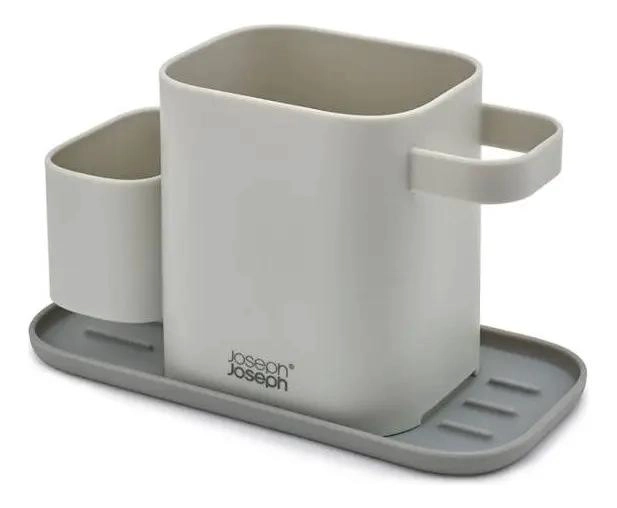ORGANIZADOR PARA LAVAPLATOS DE PLASTICO CON COMPARTIMENTOS DOBLES - 1