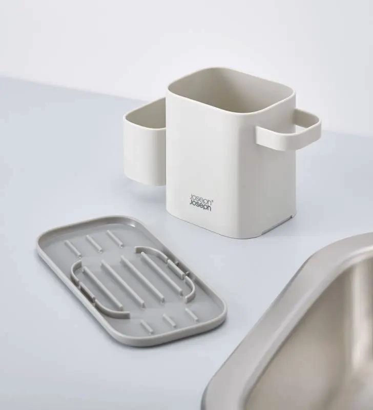 ORGANIZADOR PARA LAVAPLATOS DE PLASTICO CON COMPARTIMENTOS DOBLES - 3