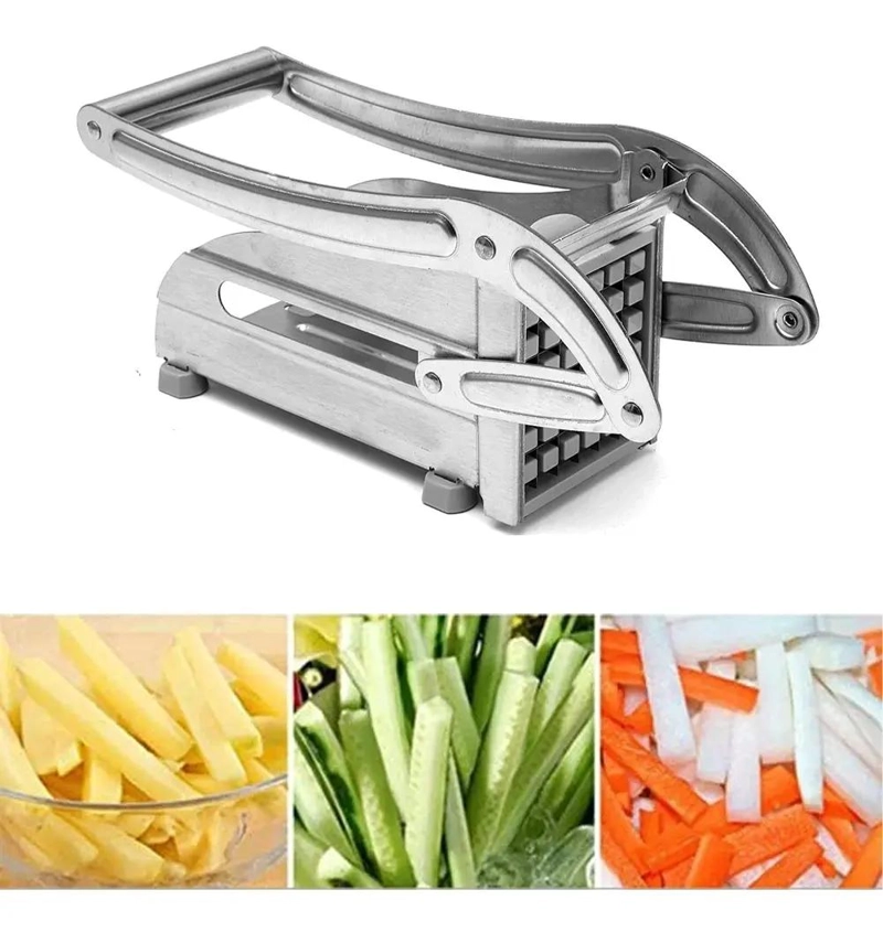 PICADOR DE VERDURAS Y PAPAS CON CUCHILLA DE ACERO INOXIDABLE - 2
