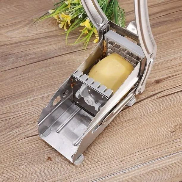 PICADOR DE VERDURAS Y PAPAS CON CUCHILLA DE ACERO INOXIDABLE - 4