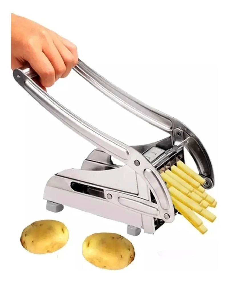 CORTADOR Y PICADOR DE PAPAS FRITAS CON CUCHILLAS DE ACERO INOXIDABLE DE 12 MM - 2