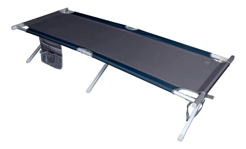 CATRE DE ALUMINIO RESISTENTE COLOR AZUL PARA CAMPING Y EXTERIORES - 1