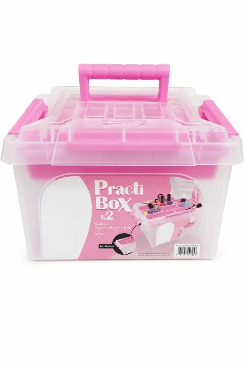 CAJA ORGANIZADORA PLASTICA MULTIUSO CON CAPACIDAD DE 6 LITROS - 1