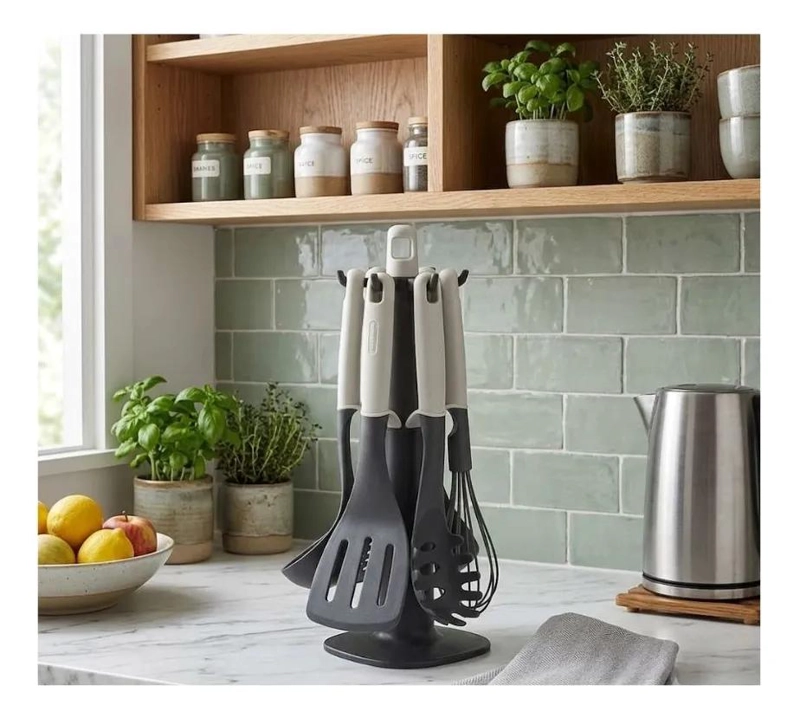 SET DE UTENSILIOS DE COCINA ANTIADHERENTE CON 7 PIEZAS ESENCIALES - 3