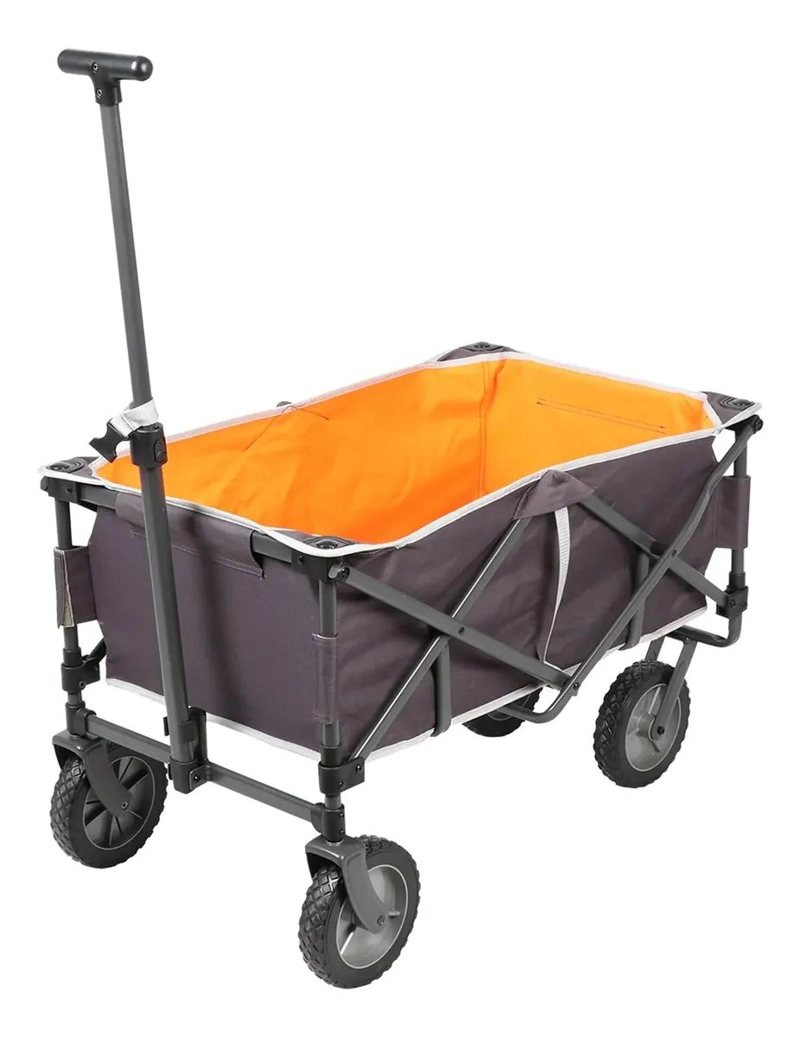 CARRO PLEGABLE PORTATIL PARA CAMPING Y ACTIVIDADES AL AIRE LIBRE COLOR GRIS - 1